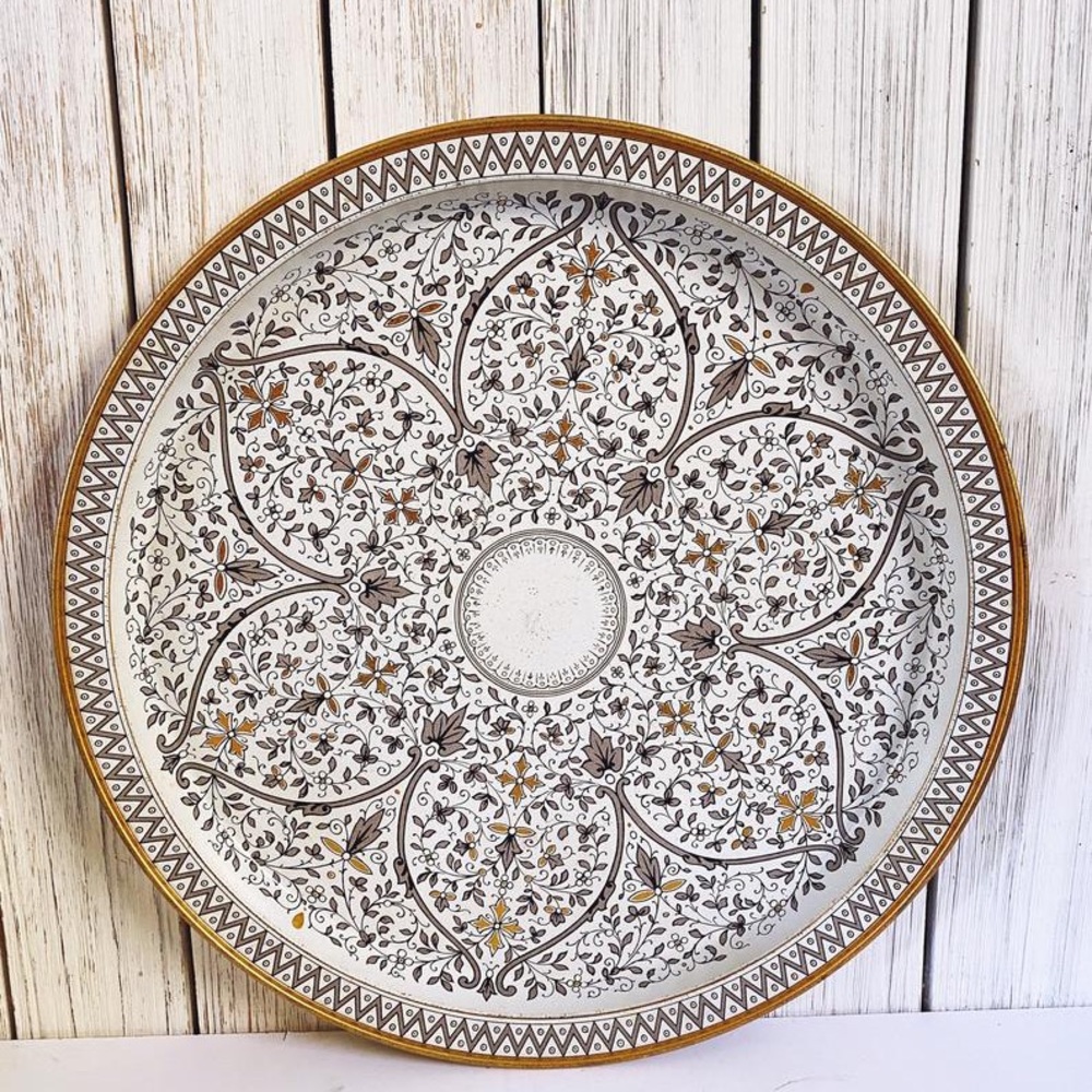 vintage tin tray | holiday cookie tray |